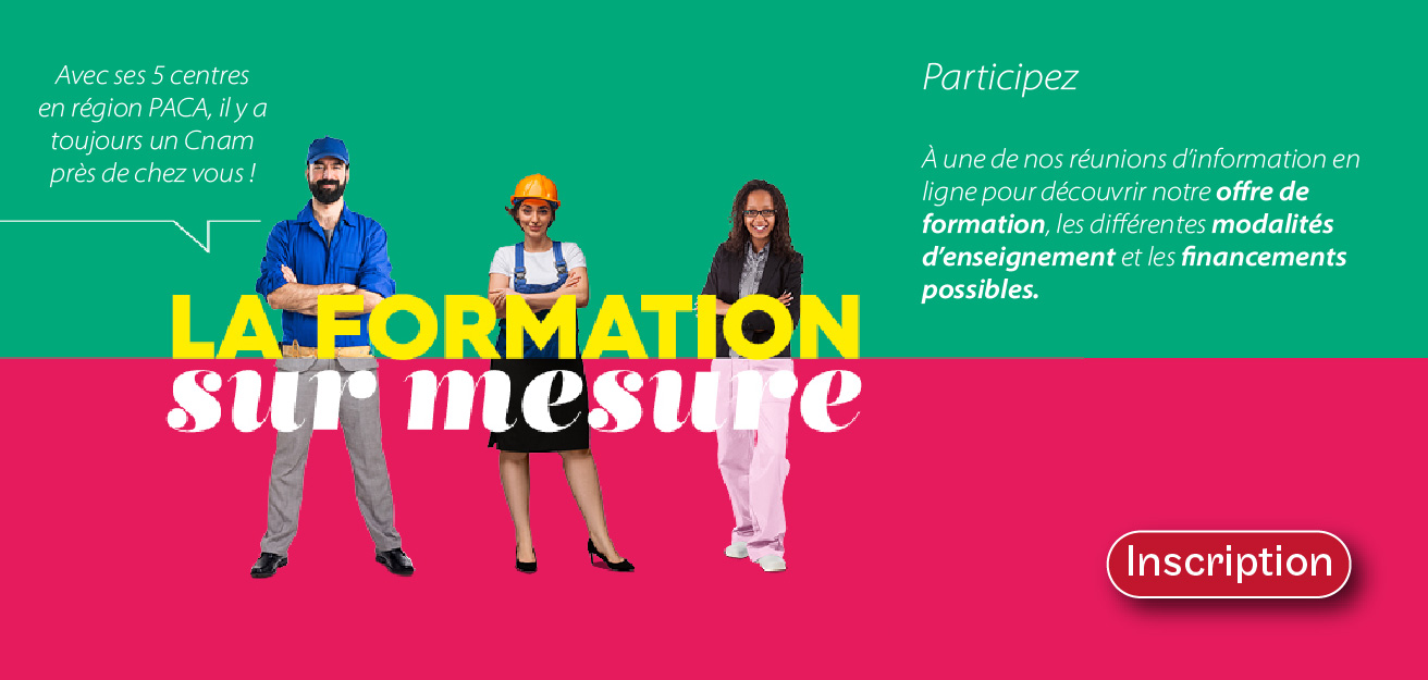 Participez à une de nos réunions d’information en ligne pour découvrir notre offre de formation, les différentes modalités d’enseignement et les financements possibles