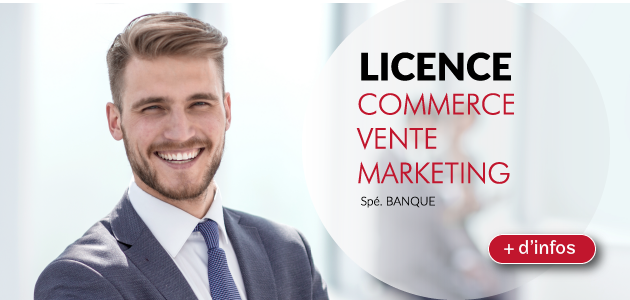 Licence Commerce Vente Marketing option BANQUE